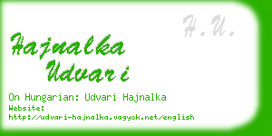 hajnalka udvari business card